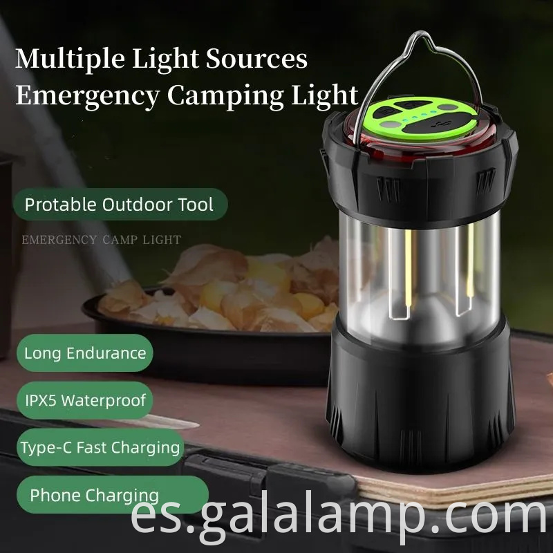Ligera LED recargable ultra brillante para aventuras al aire libre
